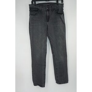 Mott & Bow Boyfriend Jeans Womens 30 Charcoal Gray Relaxed Fit Stretch Denim